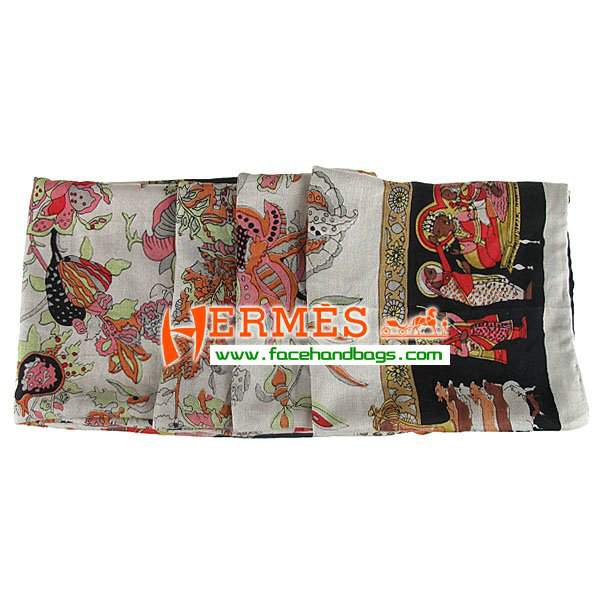 Hermes Hand-Rolled Cashmere Square Scarf Black HECASS 130 x 130 - Click Image to Close